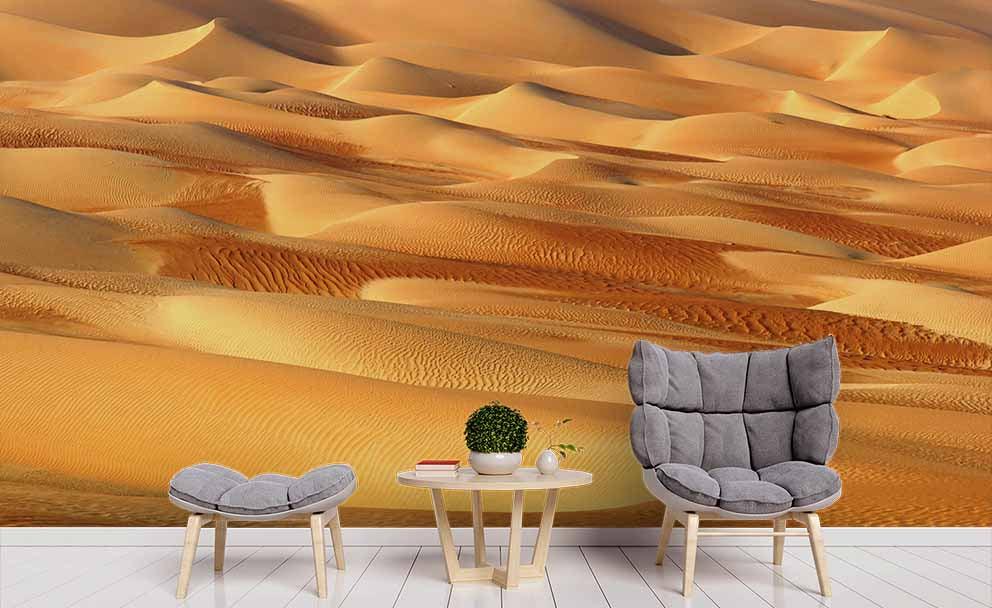 3D Golden Desert Wall Mural Wallpaper 149- Jess Art Decoration