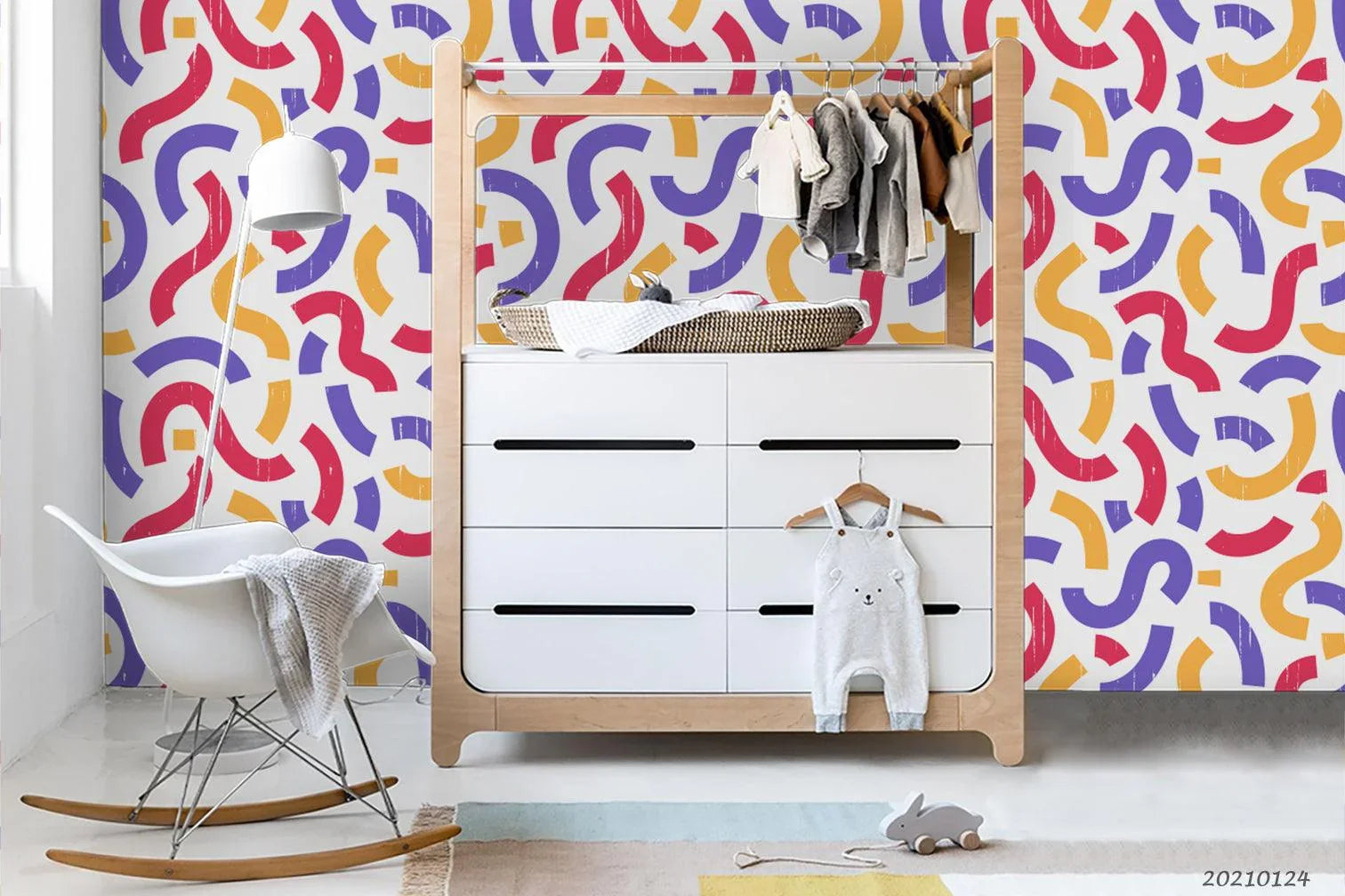 3D Abstract Color Shape Wall Mural Wallpaper LQH 54- Jess Art Decoration