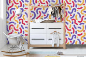 3D Abstract Color Shape Wall Mural Wallpaper LQH 54- Jess Art Decoration