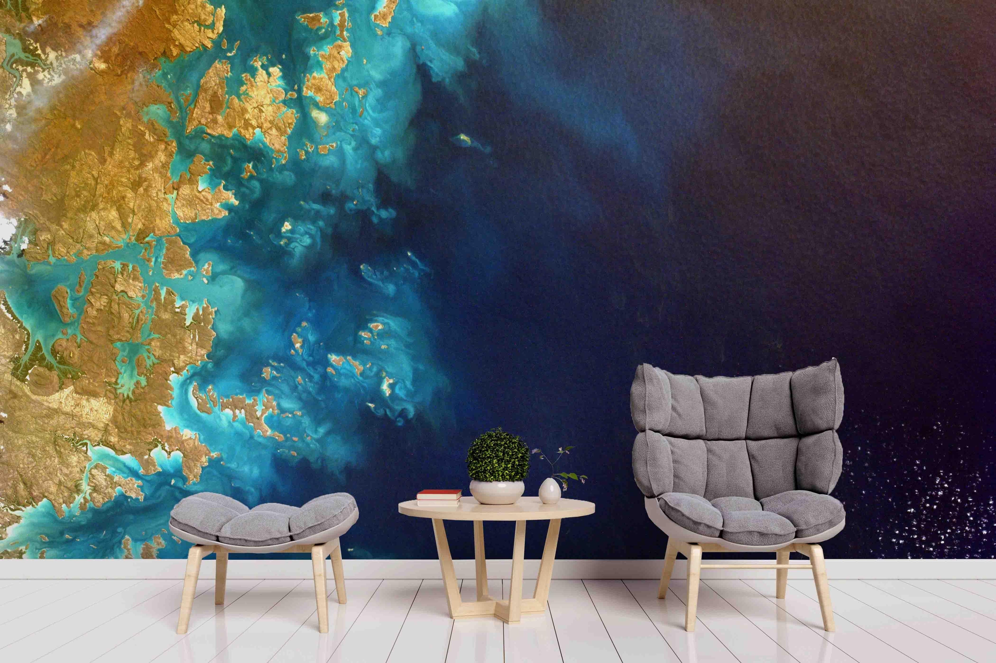 3D Blue Sea Wall Mural Wallpa 35- Jess Art Decoration