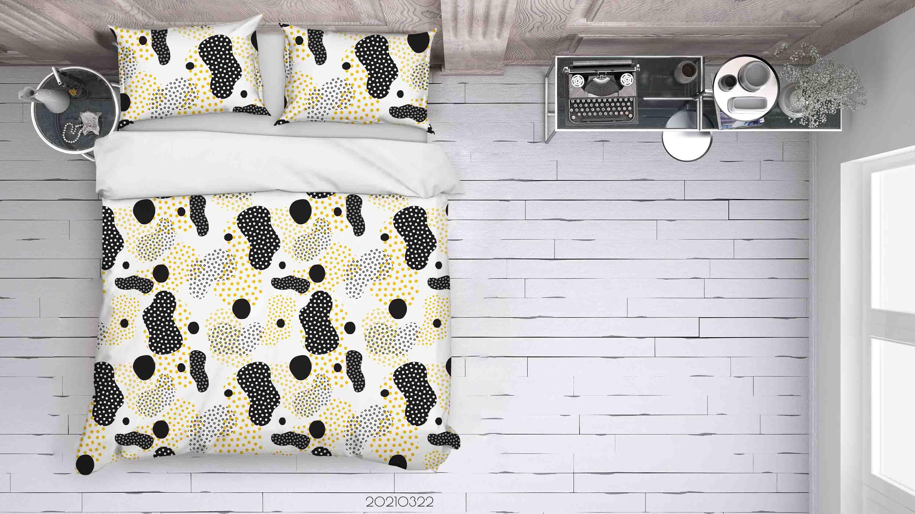 3D Abstract Geometric Pattern Quilt Cover Set Bedding Set Duvet Cover Pillowcases 17 LQH- Jess Art Decoration