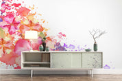 3D Watercolor Pink Floral Wall Mural Wallpaper 38- Jess Art Decoration