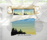 3D Forest Moon Night Quilt Cover Set Bedding Set Pillowcases 65- Jess Art Decoration