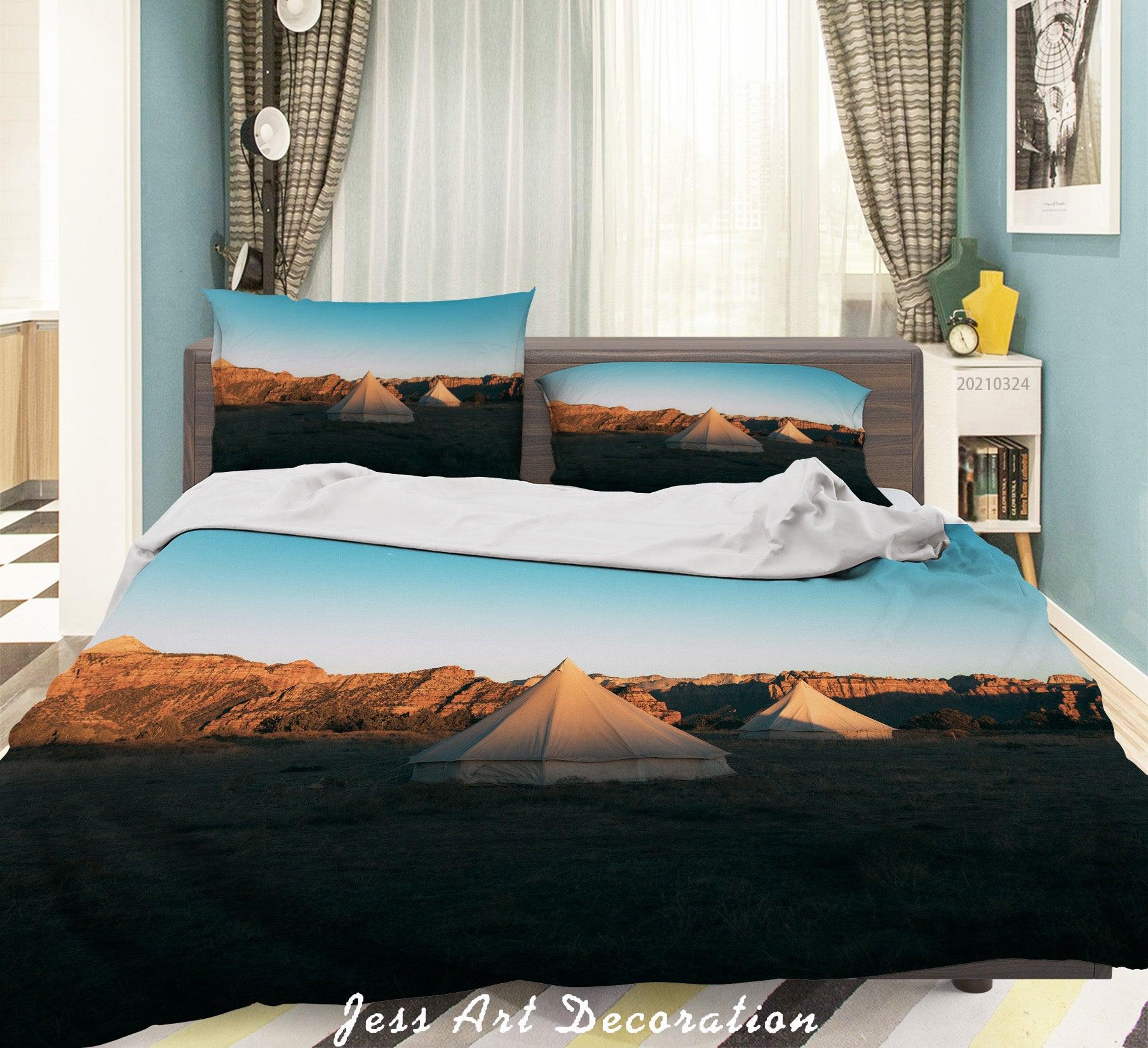 3D Tent Field Landscape Quilt Cover Set Bedding Set Duvet Cover Pillowcases 146 LQH- Jess Art Decoration
