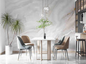 3D Light Grey Marble minimal grey marble surface wall mural wallpaper for dining room