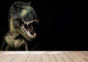 3D Animal Dinosaur Black Wall Mural Wallpaper LQH 613- Jess Art Decoration