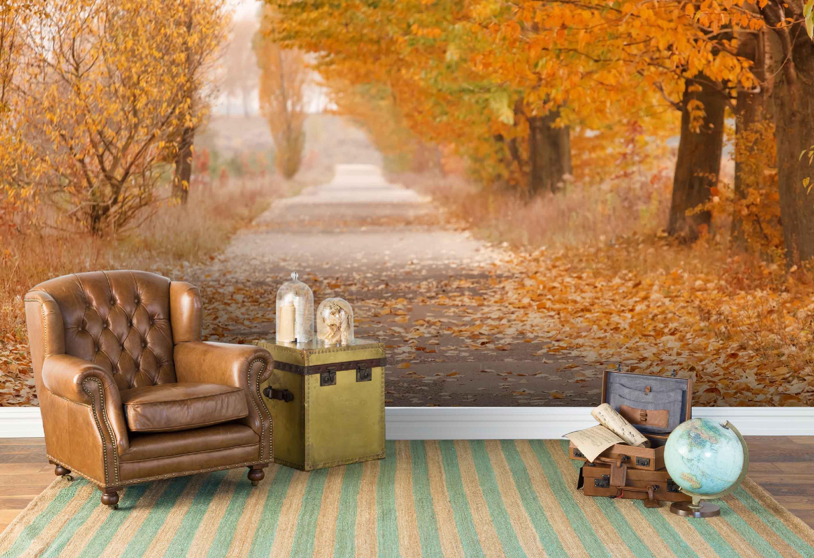 3D Jungle Red Leaves Wall Mural Wallpaper 21- Jess Art Decoration