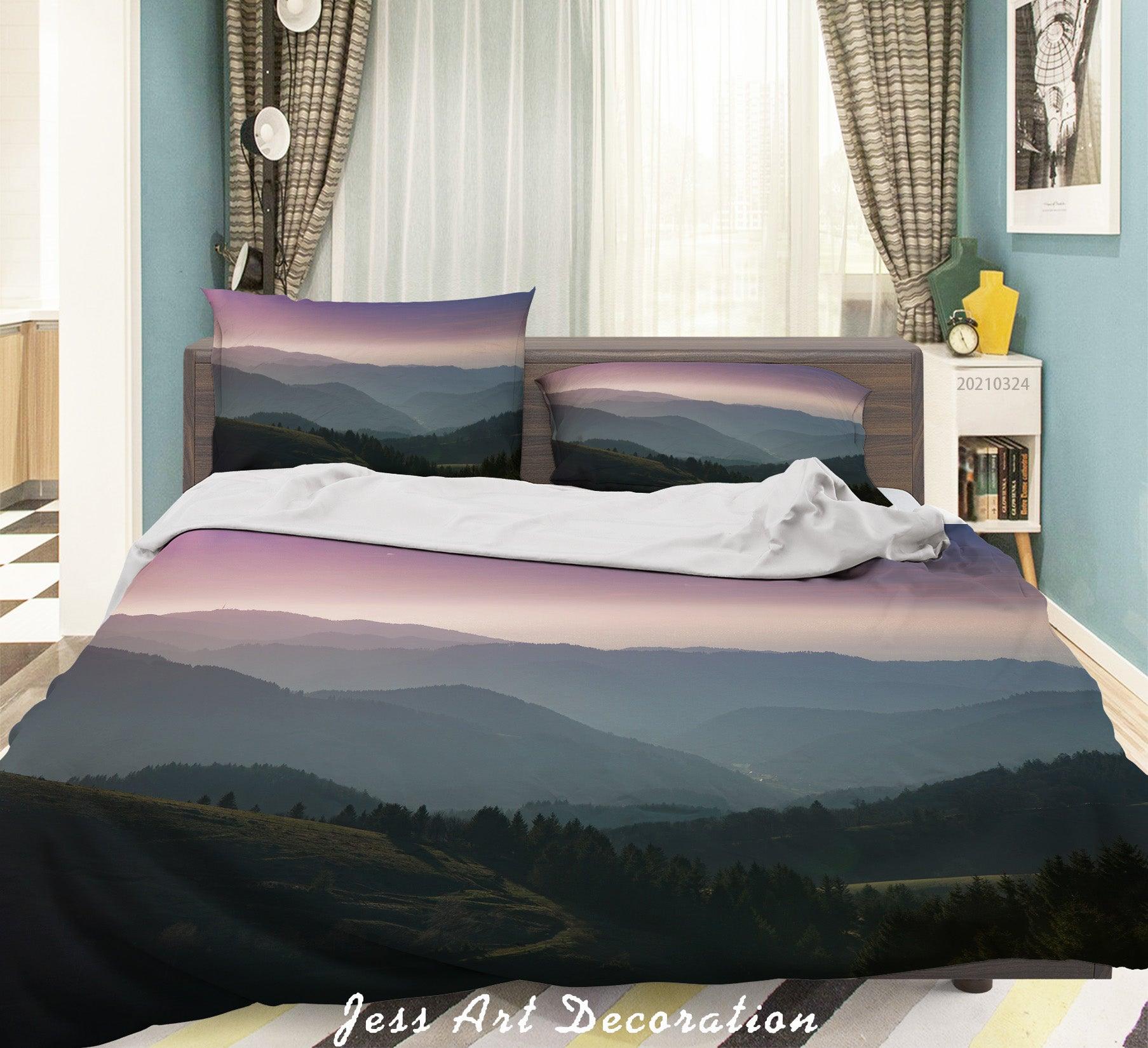 3D Sky Mountain Landscape Quilt Cover Set Bedding Set Duvet Cover Pillowcases 139 LQH- Jess Art Decoration