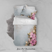 3D Hand Drawn Pink Floral Quilt Cover Set Bedding Set Duvet Cover Pillowcases 136- Jess Art Decoration