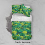 3D Green Leaves Plant Quilt Cover Set Bedding Set Duvet Cover Pillowcases LXL- Jess Art Decoration