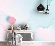 3D Abstract Blue Sky White Cloud Parachute Wall Mural Wallpaper 146- Jess Art Decoration