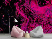 3D Abstract Pink Black Marble Texture Wall Mural Wallpaper LQH 24- Jess Art Decoration