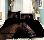 3D Nature Animal Horse Quilt Cover Set Bedding Set Duvet Cover Pillowcases WJ 3348- Jess Art Decoration