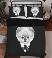 3D Hand Drawn Animal Dog Quilt Cover Set Bedding Set Duvet Cover Pillowcases 131 LQH- Jess Art Decoration