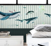 3D shark jellyfish board wall mural wallpaper 29- Jess Art Decoration