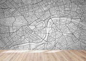 3D Grey Traffic Map Wall Mural Wallpaper LQH 115- Jess Art Decoration