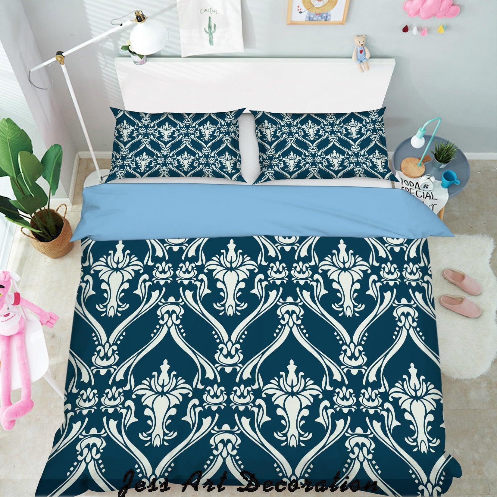 3D White Plates Pattern Quilt Cover Set Bedding Set Pillowcases 315- Jess Art Decoration