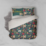 3D Cartoon Building Green Quilt Cover Set Bedding Set Pillowcases 13- Jess Art Decoration