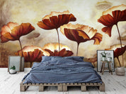 3D Lotus Leaf Oil Painting Wall Mural Wallpaper 26- Jess Art Decoration