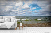 3D Blue Sky Cloud Sea Landscape Wall Mural Wallpaper LQH 403- Jess Art Decoration
