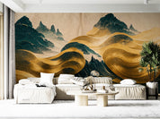 3D Abstract Minimalism Mountain Landscape Japanese Style Watercolor Wall Mural Wallpaper GD 2234- Jess Art Decoration