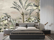 3D Vintage Tropical Plant Leaves Wall Mural Wallpaper GD 760- Jess Art Decoration