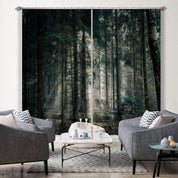 3D Woods Sunshine Meadow Curtains and Drapes GD 1759- Jess Art Decoration