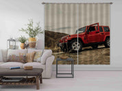 3D Off-Road Vehicle Curtains and Drapes LQH 62- Jess Art Decoration