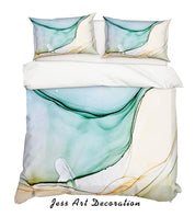 3D Abstract Blue Painting Quilt Cover Set Bedding Set Duvet Cover Pillowcases LXL- Jess Art Decoration