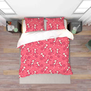 3D Hand Drawn Animal Monkey Pink Quilt Cover Set Bedding Set Duvet Cover Pillowcases 108- Jess Art Decoration