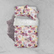 3D White Red Floral Quilt Cover Set Bedding Set Pillowcases 46- Jess Art Decoration