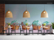 3D   Bluish Walls Ice Cream  Wall Mural Wallpaper SWW15- Jess Art Decoration
