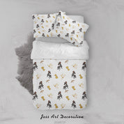 3D Umbrella Dog Animal Quilt Cover Set Bedding Set Duvet Cover Pillowcases LXL 95- Jess Art Decoration