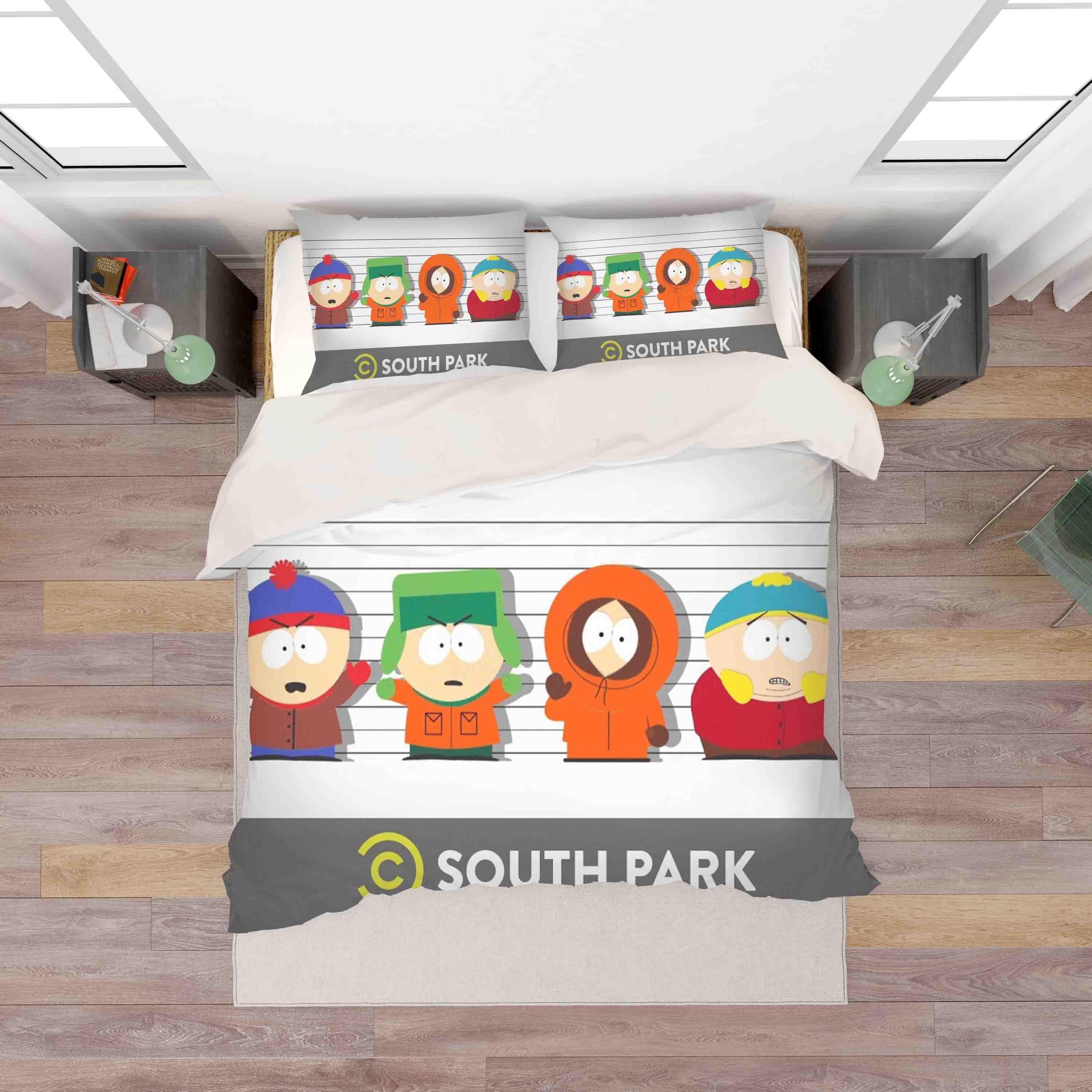 3D South Park Quilt Cover Set Bedding Set Pillowcases A358 LQH- Jess Art Decoration
