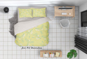 3D Yellow Flower Pattern Quilt Cover Set Bedding Set Pillowcases 103- Jess Art Decoration