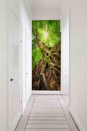 3D towering trees wall mural wallpaper 17- Jess Art Decoration