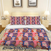 3D Colorful People Quilt Cover Set Bedding Set Pillowcases 155- Jess Art Decoration