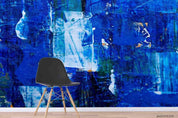 3D Abstract Blue Graffiti Wall Mural Wallpaper LQH 729- Jess Art Decoration