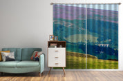 3D Green Forest Nature Landscape Curtains and Drapes LQH 129- Jess Art Decoration