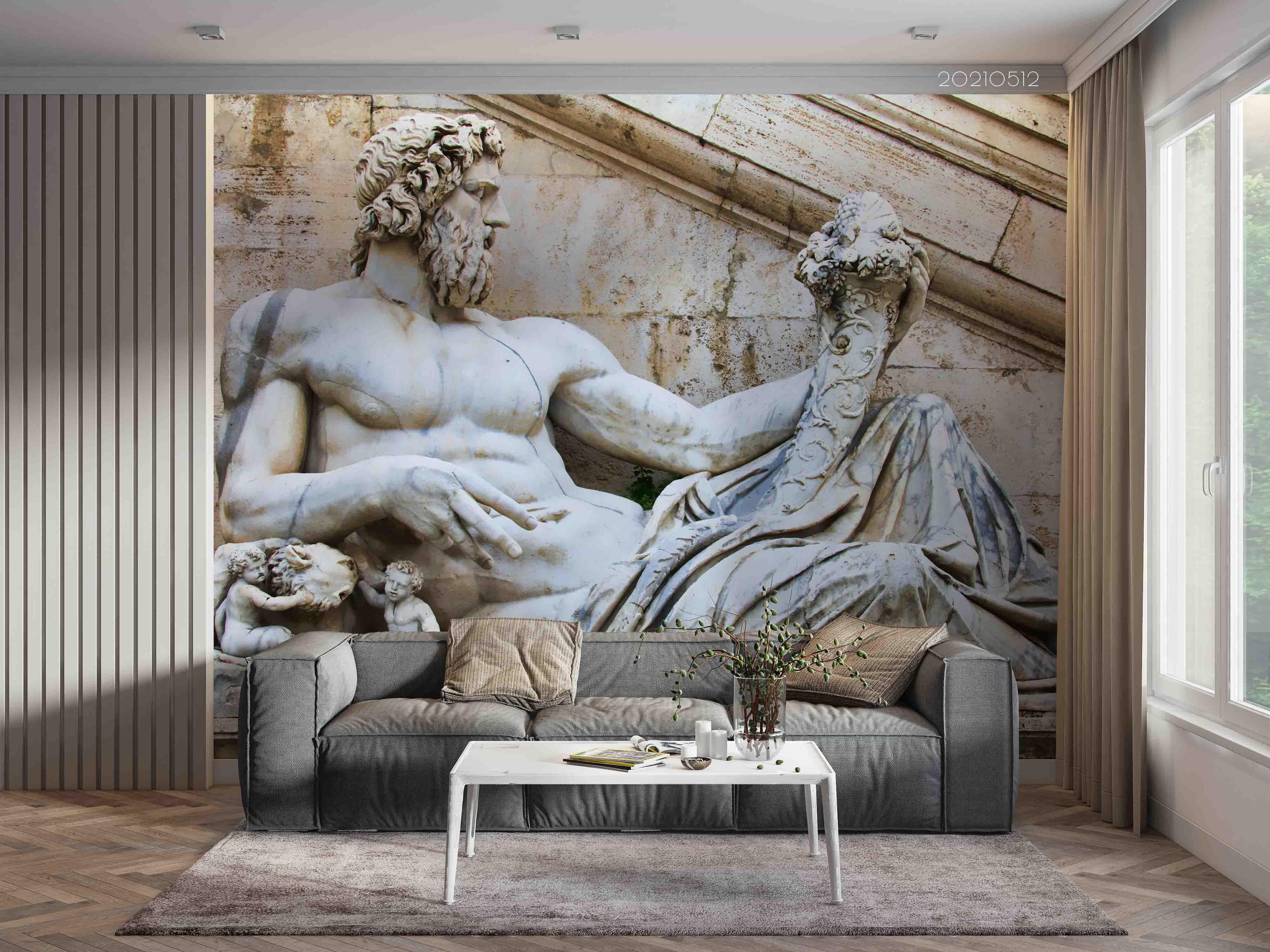 3D Art Sculpture Wall Mural Wallpaper LQH 189- Jess Art Decoration