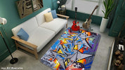 3D Abstract Color Art Graffiti Non-Slip Rug Mat A511 LQH- Jess Art Decoration
