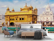 3D Golden Temple Architecture Wall Mural Wallpaper LXL 811- Jess Art Decoration