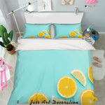 3D Orange Lemon Quilt Cover Set Bedding Set Pillowcases 88- Jess Art Decoration