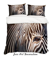 3D Zebra Quilt Cover Set Bedding Set Duvet Cover Pillowcases SF89- Jess Art Decoration