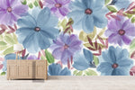 3D blue flower background wall mural wallpaper 51- Jess Art Decoration