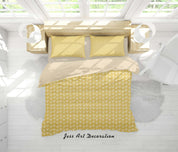 3D Yellow Leaves Quilt Cover Set Bedding Set Duvet Cover Pillowcases SF64- Jess Art Decoration