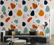 3D Abstract Doodle Shapes Set Wall Mural Wallpaper GD 4616- Jess Art Decoration