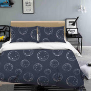 3D Full Moon Space Lunar Hand Drawn Pattern Quilt Cover Set Bedding Set Duvet Cover Pillowcases WJ 1859- Jess Art Decoration