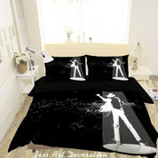 3D Michael Jackson Quilt Cover Set Bedding Set Pillowcases 62- Jess Art Decoration