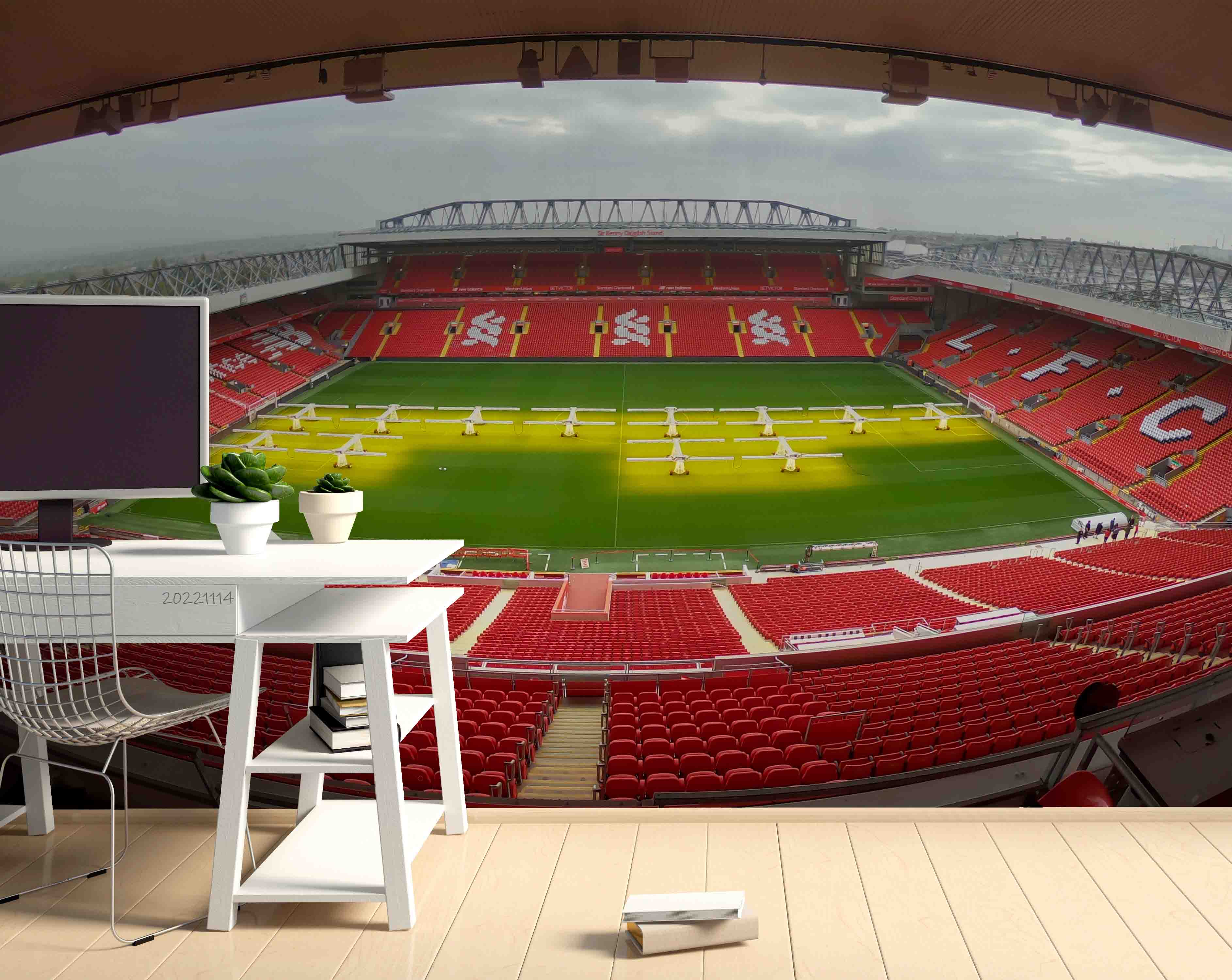 3D UK Anfield stadium Wall Mural Wallpaper GD 190- Jess Art Decoration